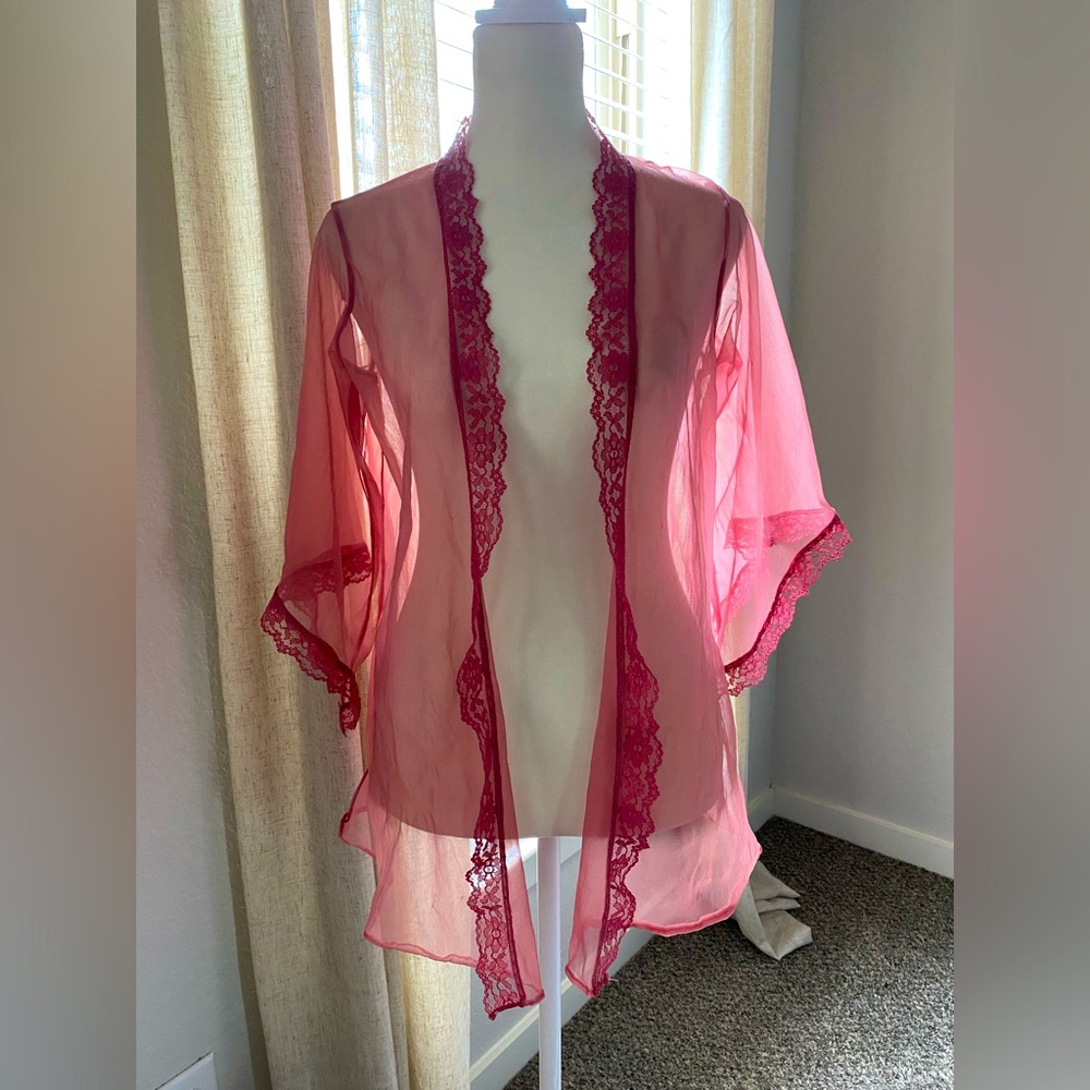 Vintage 1970s Pink Kimono